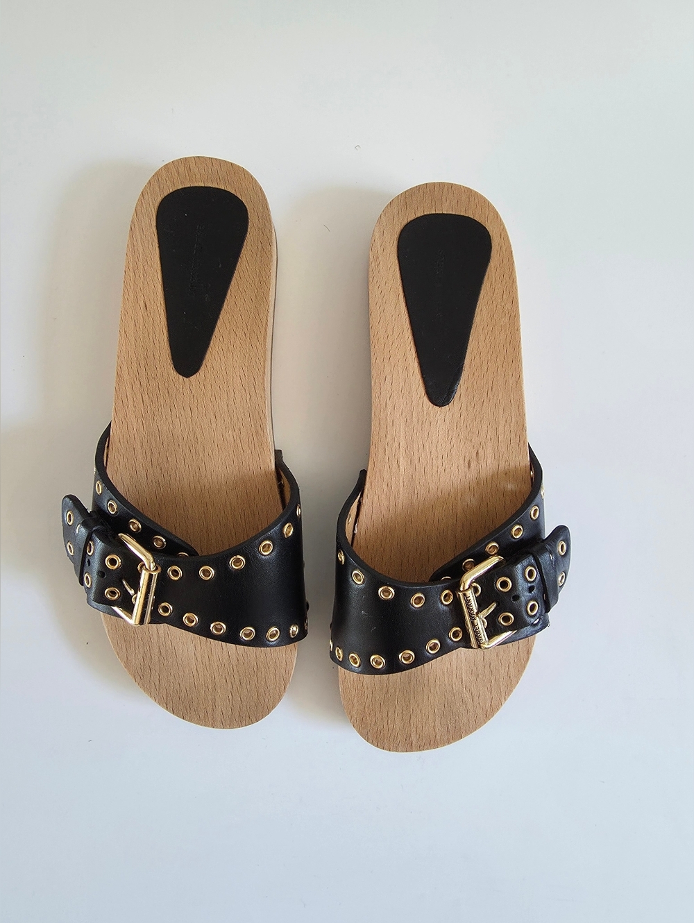 Isabel Marant Jaso Black Leather Women's Sandals